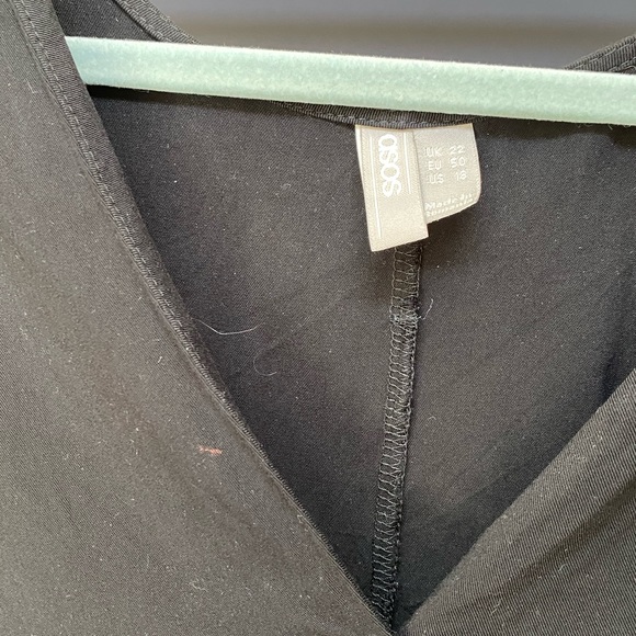 Peplum Top with Contrast Buttons - Picture 2 of 3